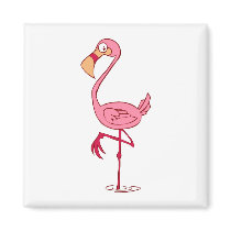 Finny Flamingo magnets