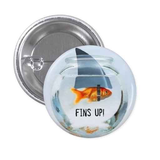 fins up! round button (small)