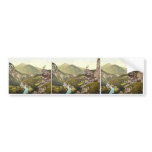 Finstermunz Road showing chamois, Tyrol, Austro-Hu Bumper Stickers