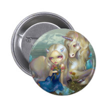 "Fiona and the Unicorn" Button