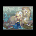 "Fiona and the Unicorn" Postcard
