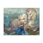 "Fiona and the Unicorn" Postcard