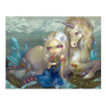 "Fiona and the Unicorn" Postcard