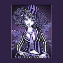 Fiona Purple Gothic Couture Fairy Postcard postcards