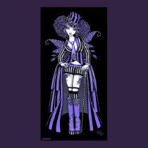 Fiona Purple Gothic Steampunk Couture Fairy Poster posters