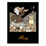 Fionas Highland Fling Postcard postcards