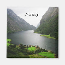 Fiordo de Noruega Imán Para Frigorifico