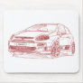 FiPuntoEvoAbarth 2011 Mouse Pad