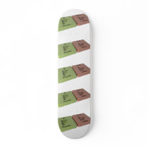 Fir as F Fluorine and Ir Iridium Custom Skate Board