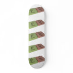 Fir as F Fluorine and Ir Iridium Custom Skate Board