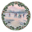 FIR BOUGHS, CONES & SKATERS by SHARON SHARPE stickers by sharonsharpe FIR BOUGHS, CONES & SKATERS by SHARON SHARPE stickers