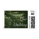 FIR FRONDS Wedding Invitation postage