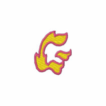 Fire #1 Letter G embroidered shirts by ZazzleEmbroidery Fire #1 Letter G embroidered shirts