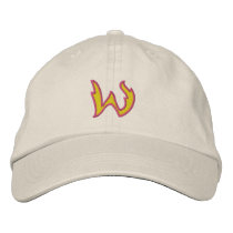 Fire #1 Letter W embroidered hats