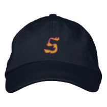 Fire #1 Number 5 embroidered hats