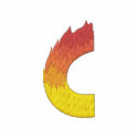 Fire #2 Letter C embroidered shirts