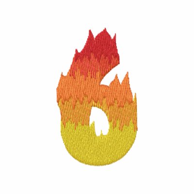 Fire #2 Number 6 Polo Shirt Fire #2 Number 6 Polo Shirt
