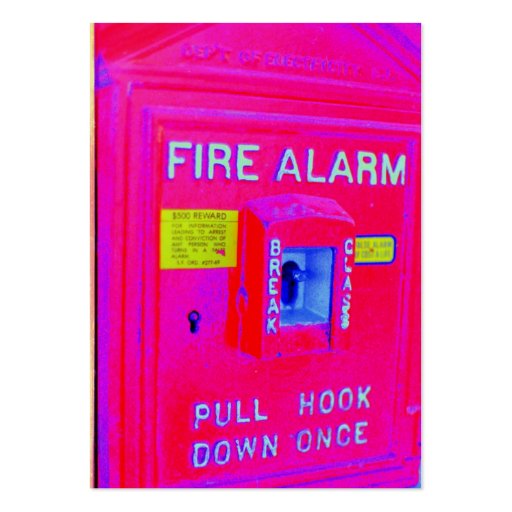 Fire Alarm Business Card (front side)