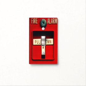 Fire alarm switch plate cover