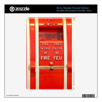 Fire alarm Zazzle Skin Decal For The Sony Reader