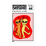 fire aliens postage stamp