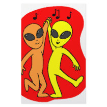 Fire Aliens Stationery Paper