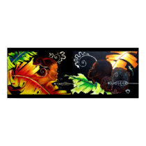 Fire and Bliss - Miami Glass Block posters by haitianart Fire and Bliss - Miami Glass Block posters