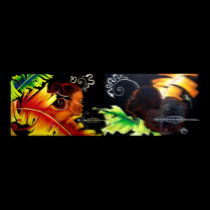 Fire and Bliss - Ocean Drive Glass posters