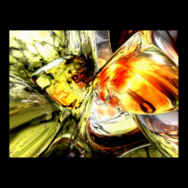 Fire and Desire Abstract Poster posters