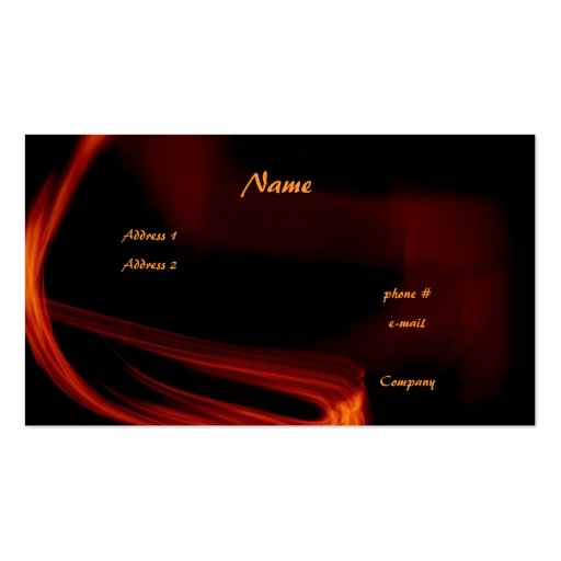 Fire and Flames Business Card