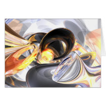 Fire and Ice Abstract Card