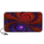 Fire and Ice Fractal Portable Speakers