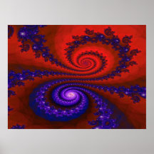 Fire and Ice Fractal Posters