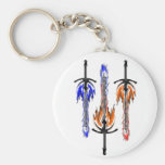 fire and ice swords keychains