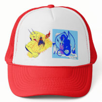 Fire and Ice Wizards Cap hats by NelsonDesigns Fire and Ice Wizards Cap hats