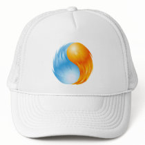 FIRE AND WATER hats by dgpaulart FIRE AND WATER hats
