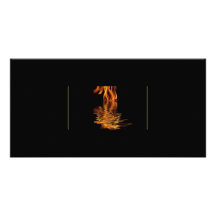 fire and water photo greeting card