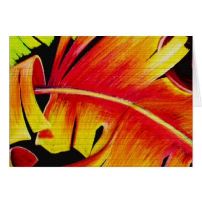 Fire Art 1 Card by haitianart