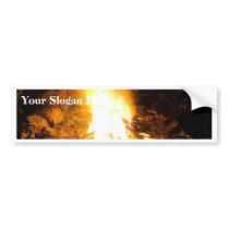 Fire At Night bumper stickers