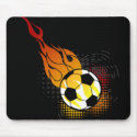 Fire Ball Soccer Mousepad by SoccerCentral Fire Ball Soccer Mousepad