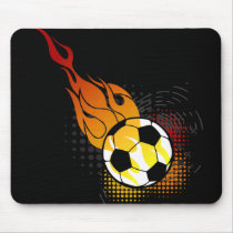 Fire Ball Soccer Mousepad by SoccerCentral Fire Ball Soccer Mousepad