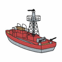 Fire Boat embroidered shirts