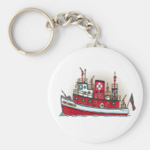 Fire Boat Keychain
