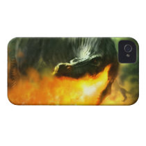 Fire-Breathing Dinosaur or Dragon by Michael Maher Case-Mate iPhone 4 Cases