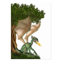 Fire breathing dragon ACEO Business Cards