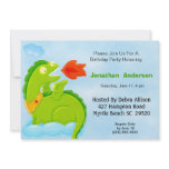 Fire Breathing Dragon Birthday Invitation