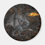 Fire-Breathing Dragon Fridge Magnet