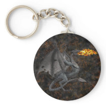 Fire-Breathing Dragon Keychain