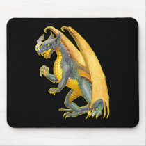 Fire Breathing Dragon mousepads by geo_barr Fire Breathing Dragon mousepads