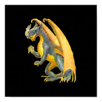 Fire Breathing Dragon Poster posters